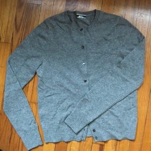 Classic grey cashmere J.Crew cardigan size M